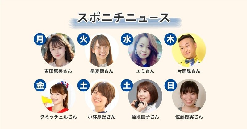 新パーソナリティでの放送がスタートしました スポニチ編 Voicy ボイスメディアvoicy公式 Note