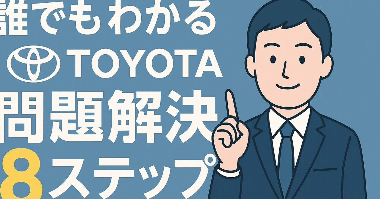 誰でもわかるトヨタの問題解決8ステップ｜Ken Naruse