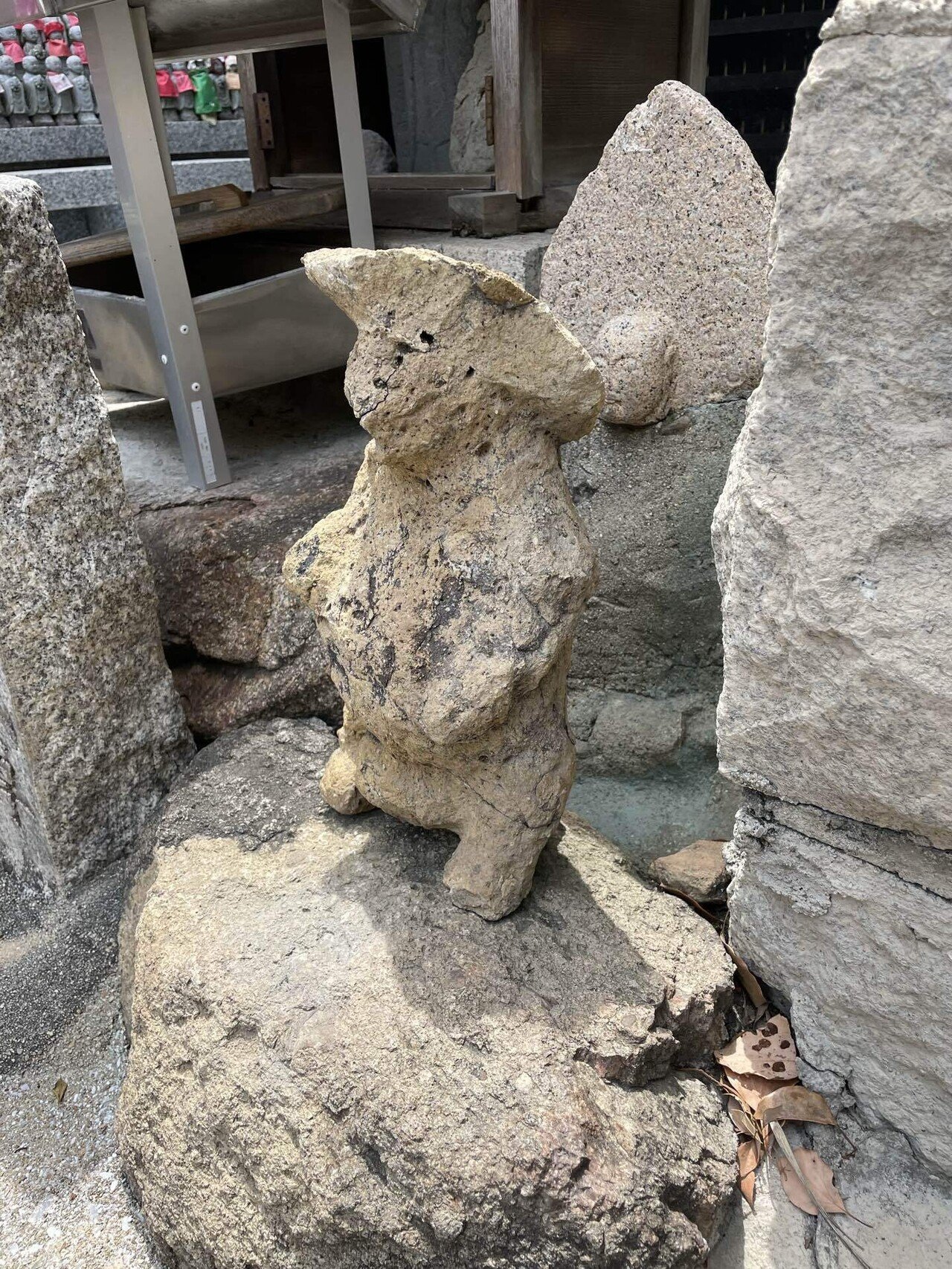 骨董 江戸時代 狸 タヌキ 石仏 仏像 1464917989040454600.jpg