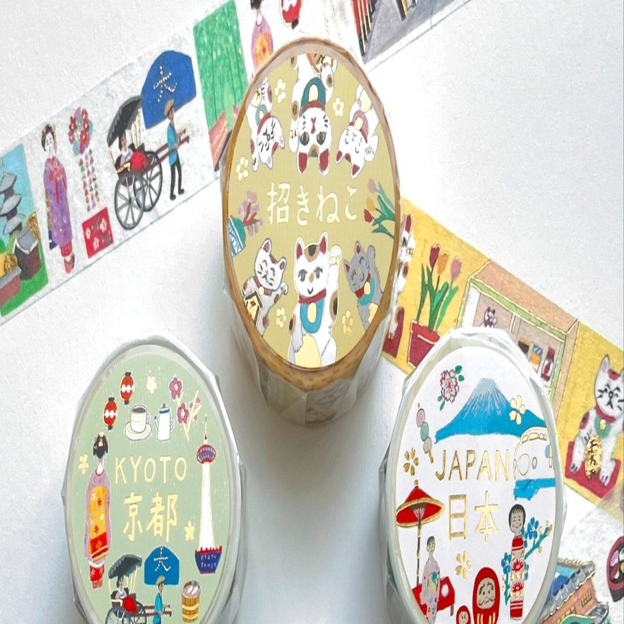 2025夏の新作④ 沖野愛 レオ・レオニ 箔押しマスキングテープ｜表現社