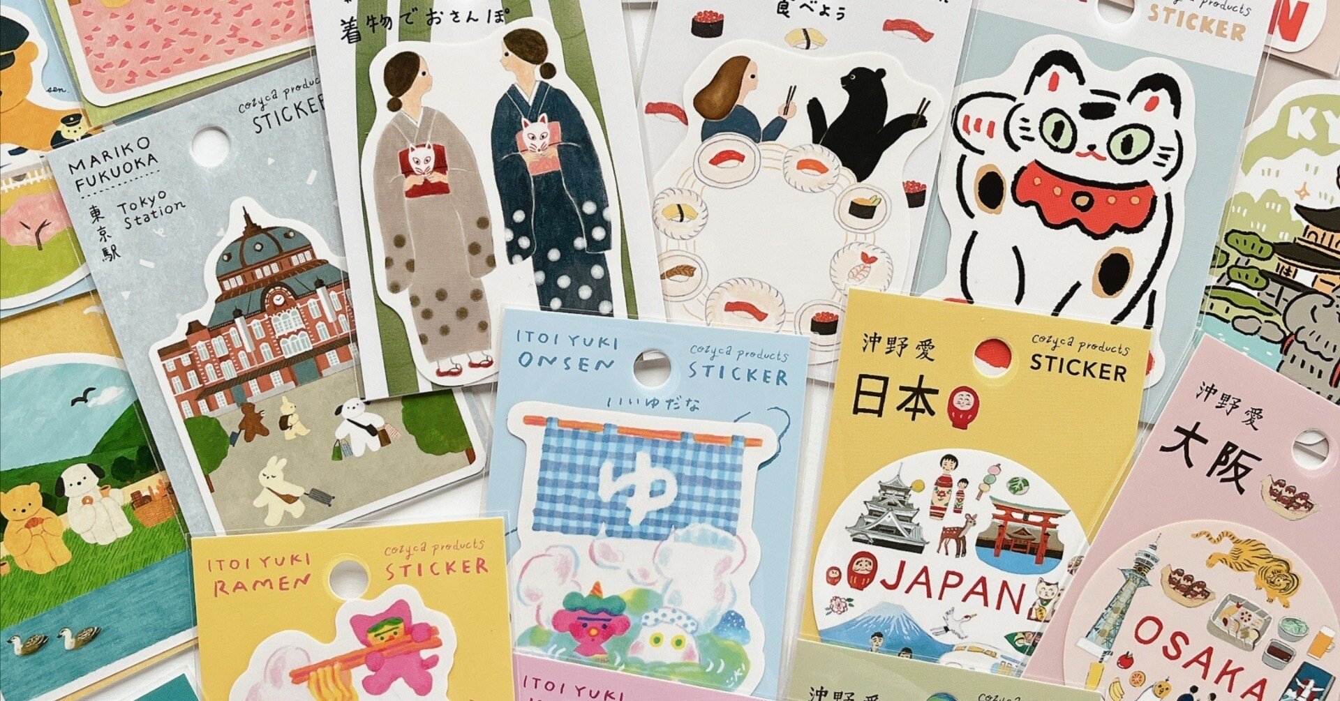 2025夏の新作⑤ステッカー ｜表現社 cozyca products