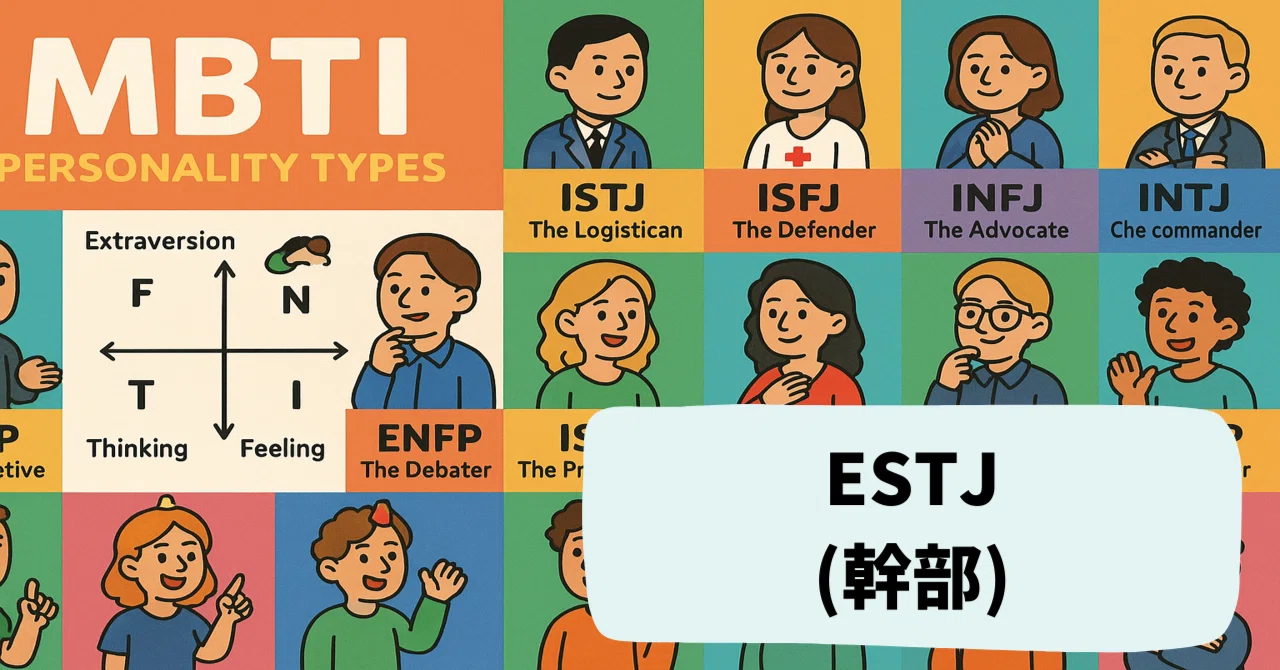 【ESTJ完全ガイド】MBTI"幹部"型の性格・あるある・相性・恋愛・仕事を徹底解説！｜リターム