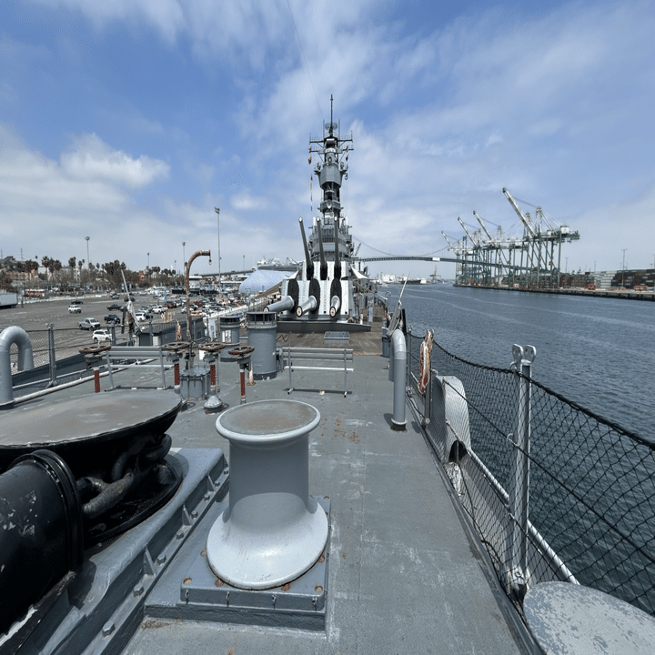 米海軍戦艦アイオワ　実物甲板材使用　記念品 米戦艦アイオワ 実物甲板木材使用 ボールペン WW2 軍艦 艦材 第ニ次