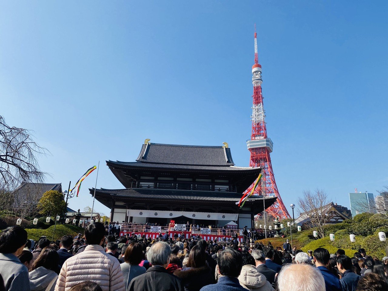 大本山増上寺の 節分 に参加したら豆まみれに Yurikomano Toeic学習中 365日英会話 Note