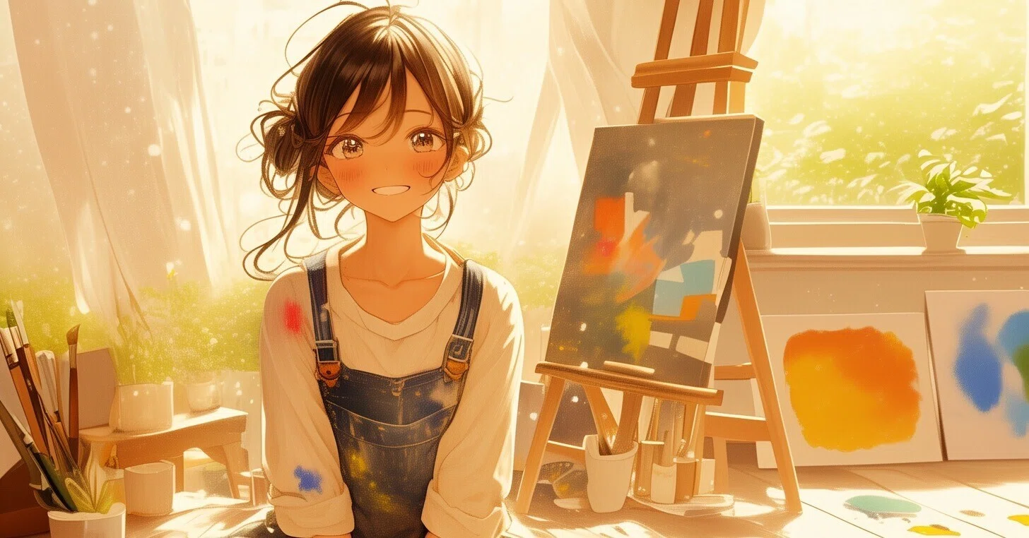 18歳が趣味で描いた絵 カントク 少女風景画集『光の通り路』 | アールジュネス・軸中心派・E