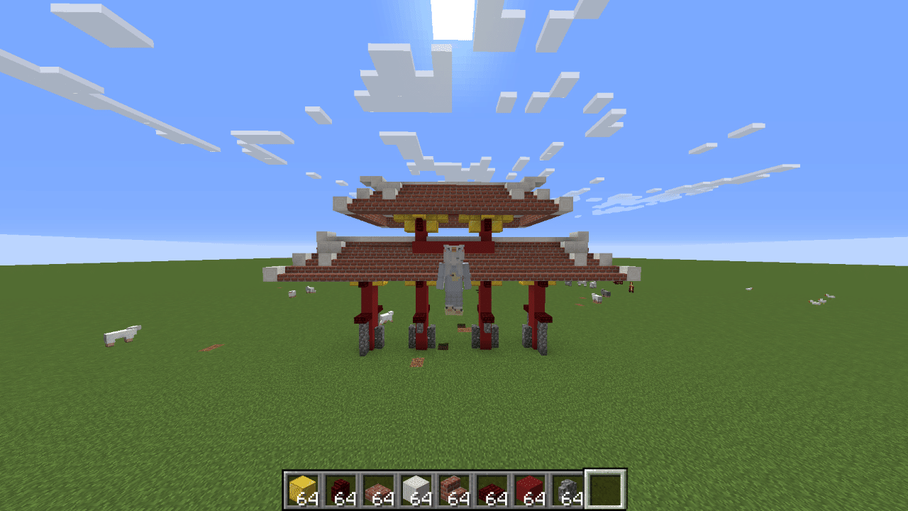 Minecraftで守礼門を作ってみよう 翼 Tsubasa Note