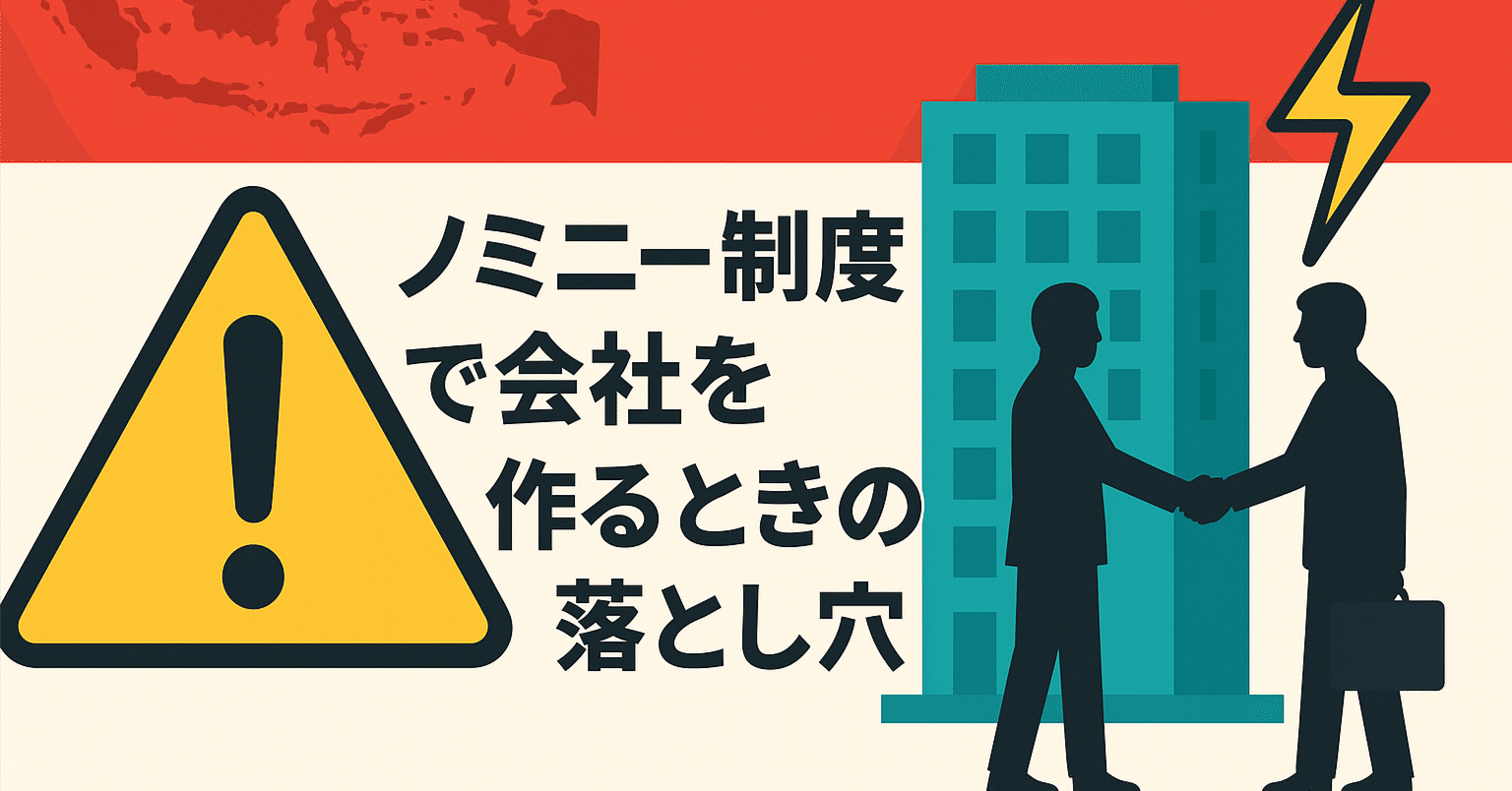 インドネシアの“名義貸し会社設立”は本当に安全か？ノミニー活用時の