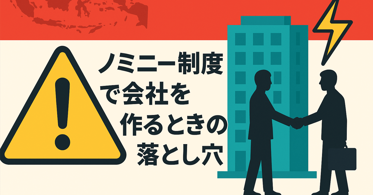 インドネシアの“名義貸し会社設立”は本当に安全か？ノミニー活用時の
