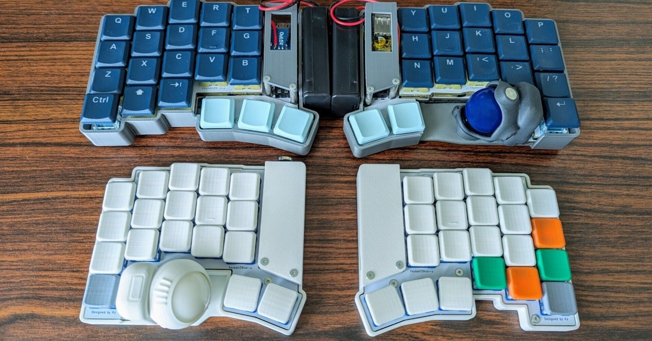 ASTALT 狭ピッチKeyballBLE Keyball39ish で狭ピッチキーボードに入門してみた｜hyakum