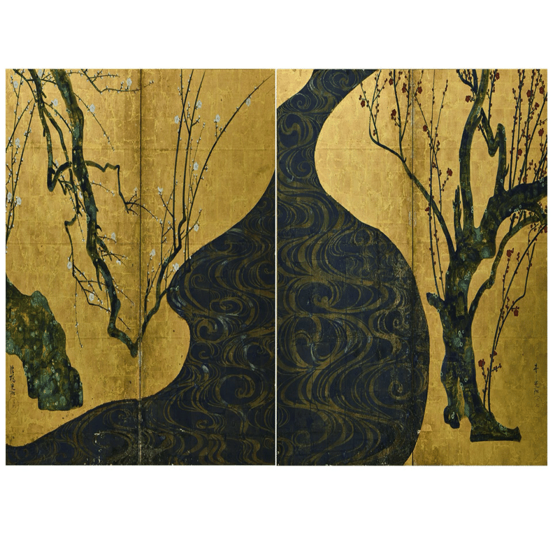 円山応挙の藤は「立木仕立て」か「藤棚」か｜cha-bliss