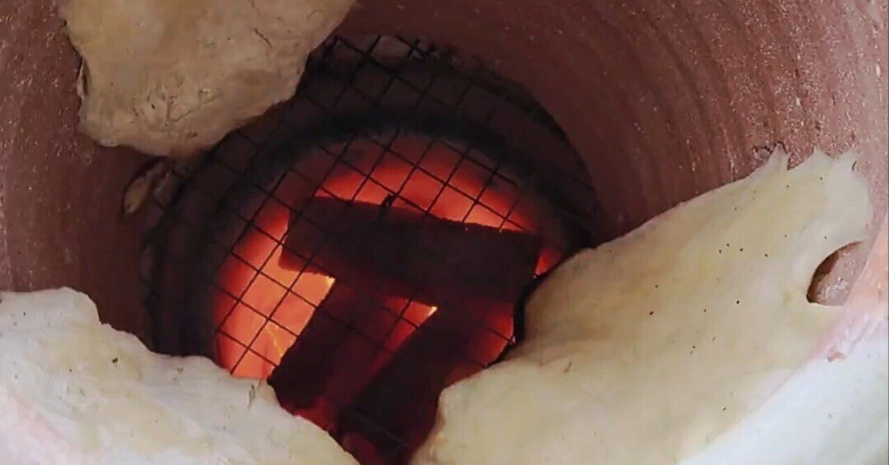 ナンを焼く窯を作ってみる｜こはち