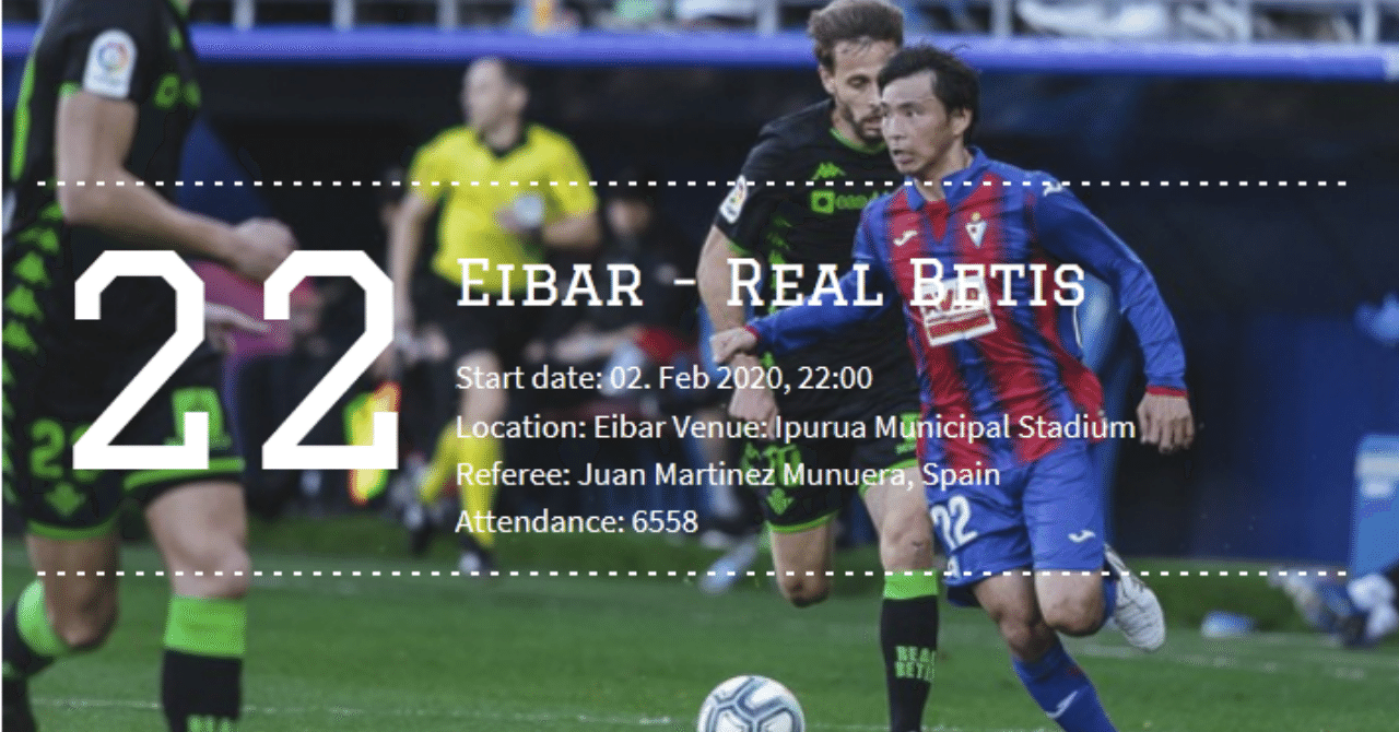 ラ リーガ第22節 エイバル Vs ベティス 02 Feb タギリスト Note ラ リーガ第22節 エイバル Vs ベティス 02 Feb タギリスト Note