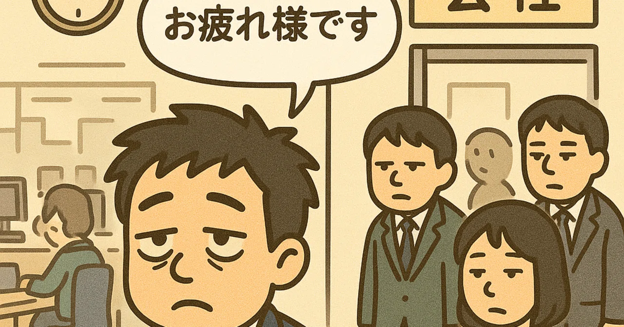 社畜日報1『お疲れ様が挨拶になってる時点で疲れすぎてる』｜社畜一生