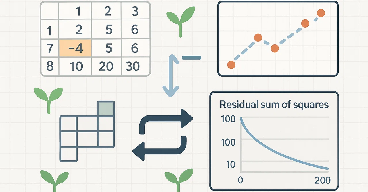 GRAS法(一般化RAS法、Generalized RAS Method)についての備忘録~① RAS法の限界について｜みよの