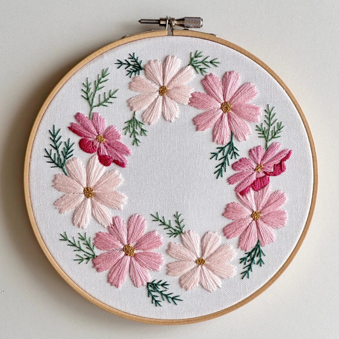 PDF Pattern [Cosmos Wreath]｜はなこまち/刺繍作家