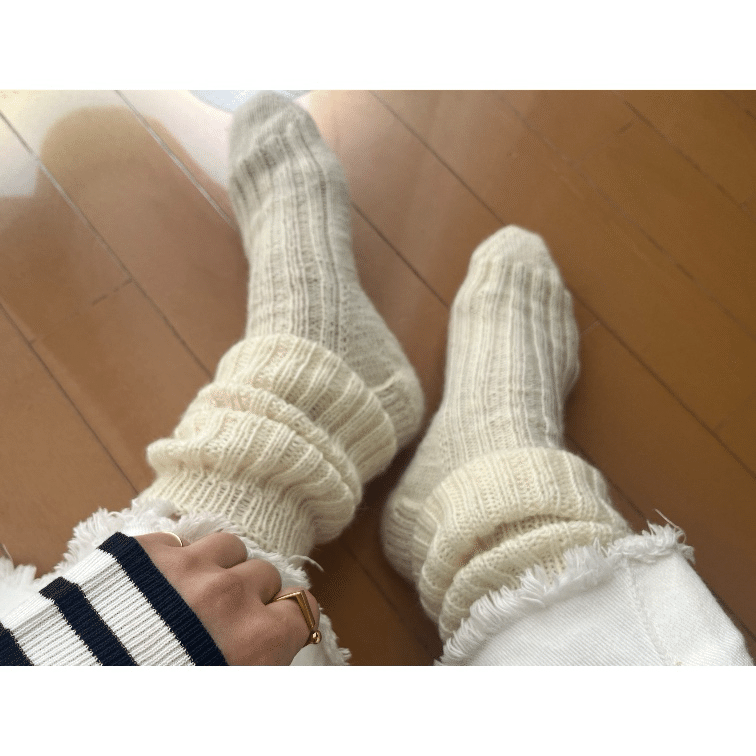 10年履ける手編みの靴下｜hal