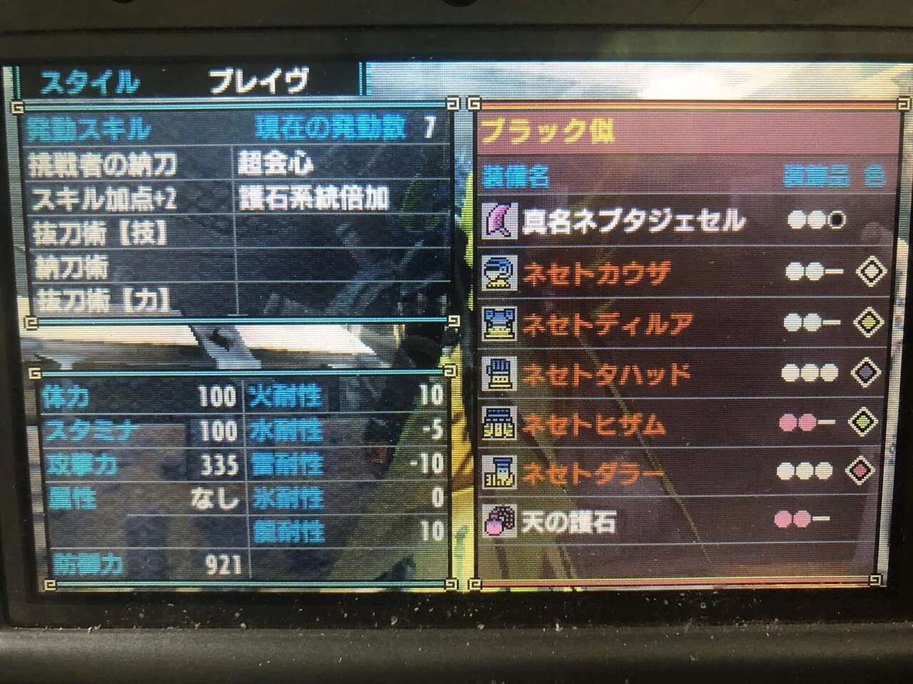 古に作ったブラネブの模造装備がツッコミどころ満載だった【モンハンxx