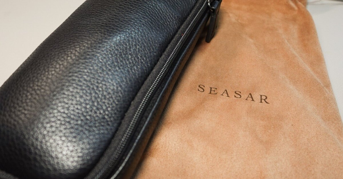 SEASAR OctFold ペンケース エンボスレザー ブラック OctFold ペンケース エンボスレザー