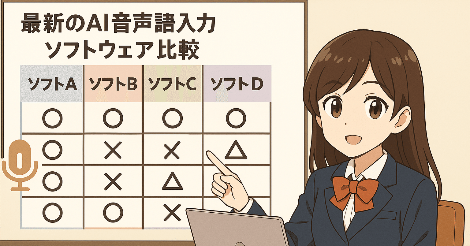 最新AI技術を駆使した高精度音声認識・入力ソフトウェア比較分析（2024