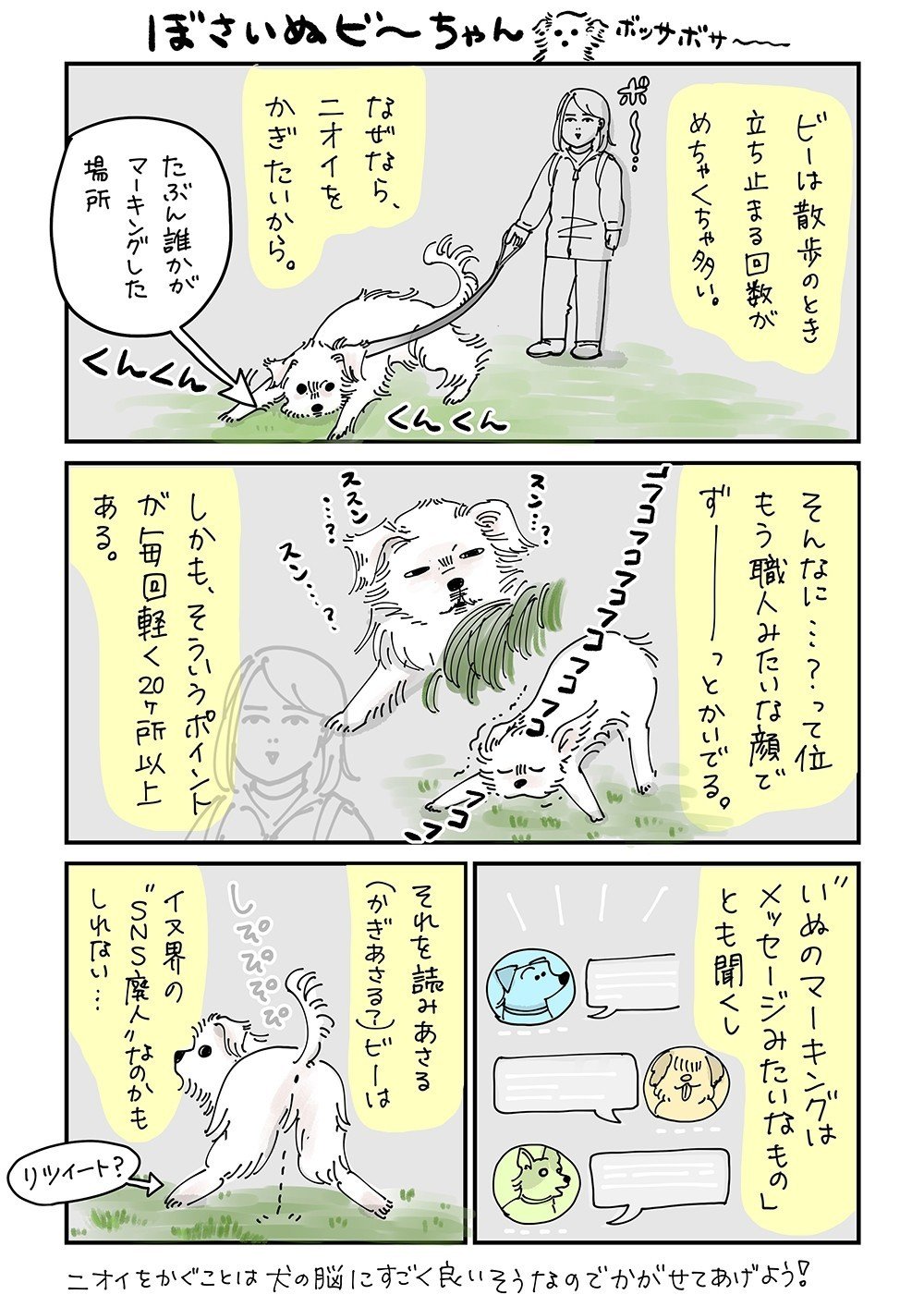 匂いをかぐのが大好きな犬を人間に例えると 弓木らん Note