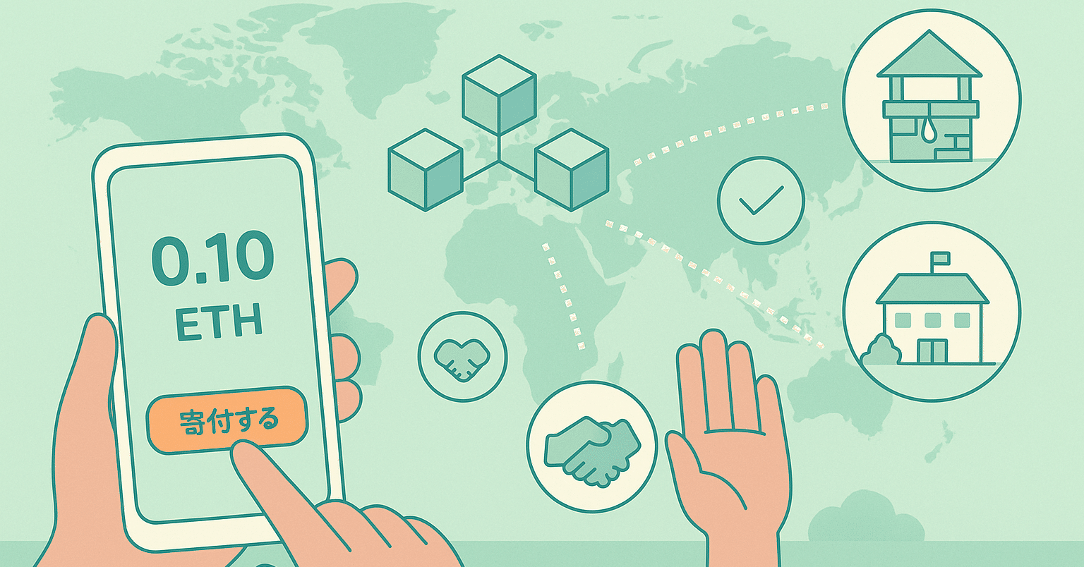 チャリティとブロックチェーン：透明性をまとった寄付が世界を動かす｜Web3トレブレ
