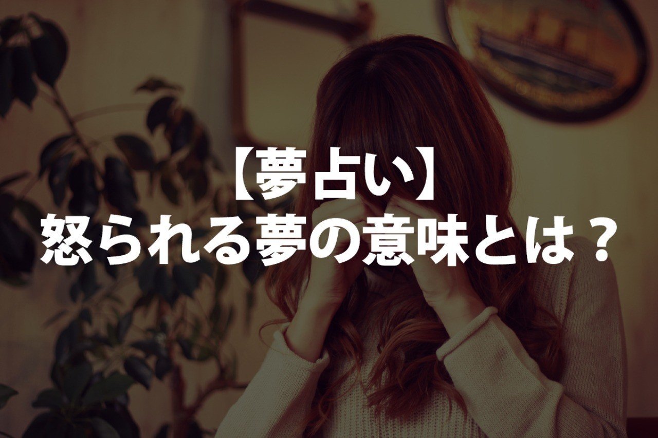 夢占い 怒られる夢の意味とは 怒鳴られる しつこい 罵られる 罵倒 泣く 反論する 反抗する 仕事 上司 父親 母親 恋人 夫 妻 好きな人 先生 異性 他人 芸能人 警察などについて書きました 占いちゃん Note