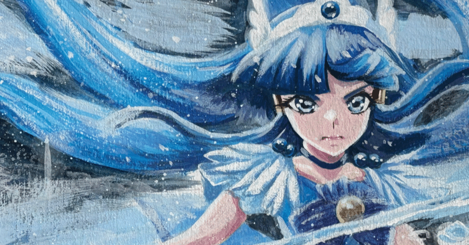 初めてアクリルガッシュ使ってみた｜おかざきなおひろ