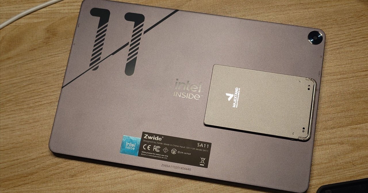 Zwide SA11 Windowsタブレット 着脱式キーボード付き Zwide SA11 Windowsタブレット 着脱式キーボード付き
