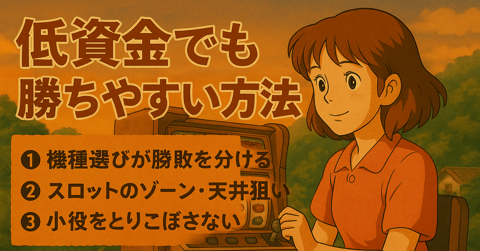 低資金でも勝ちやすい方法〜1万円で実践する！ムダ打ちしない立ち回り術〜｜ヒマ男