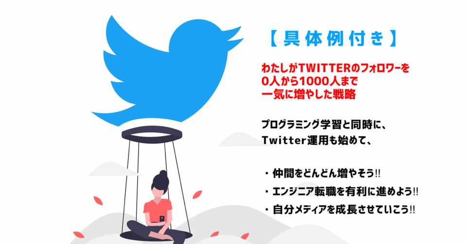 具体例付き わたしがtwitterのフォロワーを0人から1000人まで一気に増やした戦略 けい 未来シフト Note