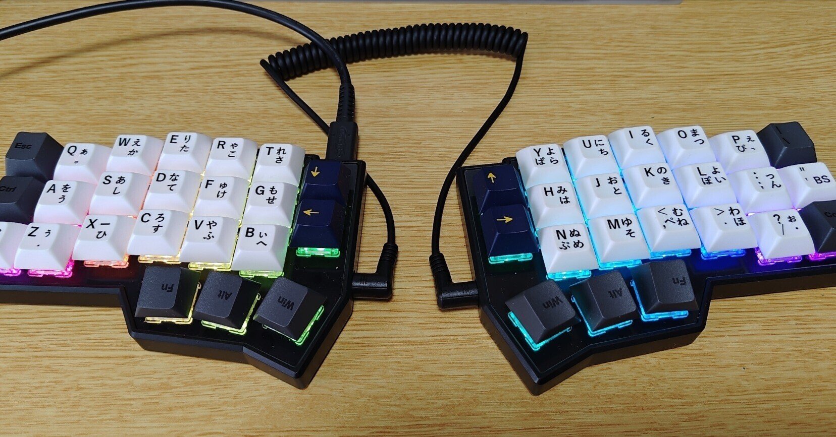 分割キーボード Corne V4 2.4GHz無線接続 グレー Corne V4 Cherry