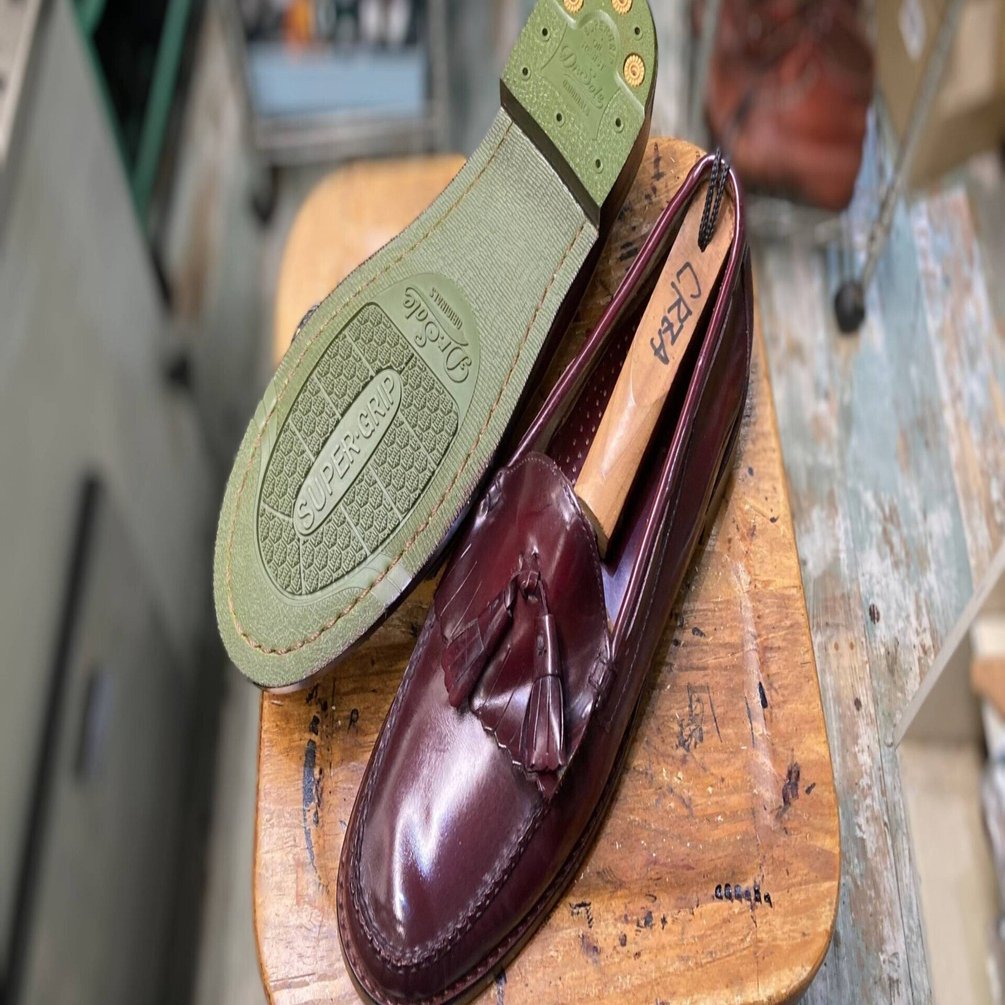 Resole/ソールカスタム】G.H.Bass Weejunsのタッセルローファーソール