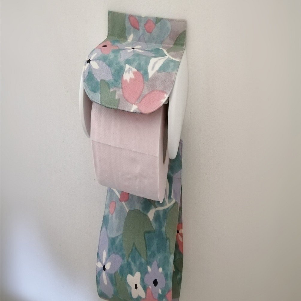 ③昭和レトロ|トイレットペーパーホルダーカバーを作ってみた｜nori