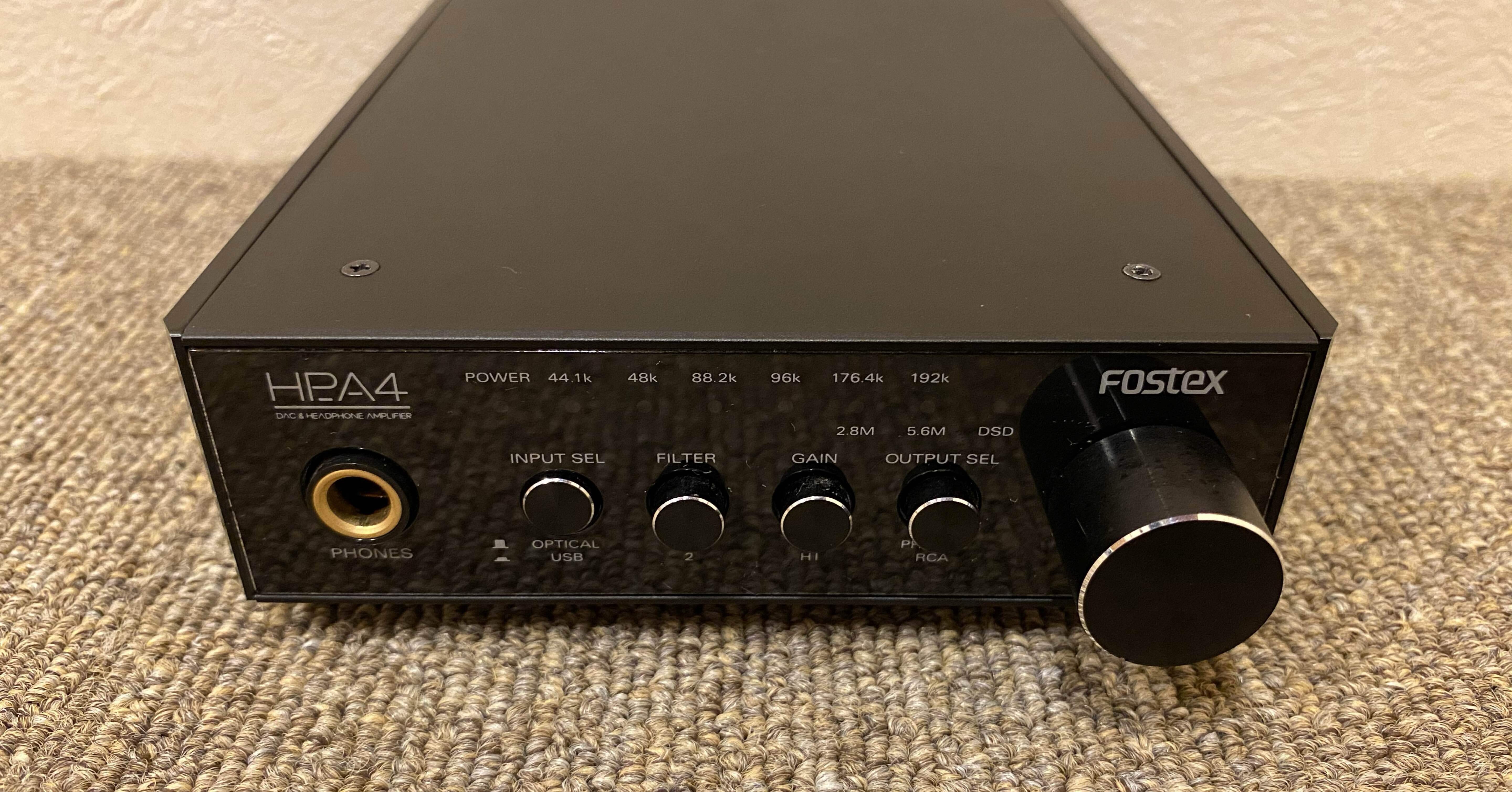 FOSTEX ヘッドホンアンプ 32bit D/A変換器内蔵 ハイレゾ対応 HP-A8 非常に良い」FOSTEX ヘッドホンアンプ 32bit D⁄A変換器内蔵 ハイレゾ