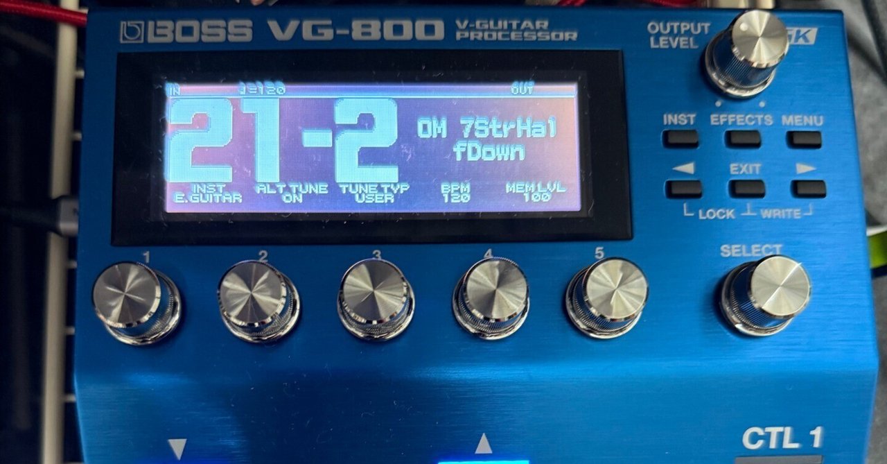 BOSS VG-800ファクトリープリセット詳細｜OM from Shallow Grass