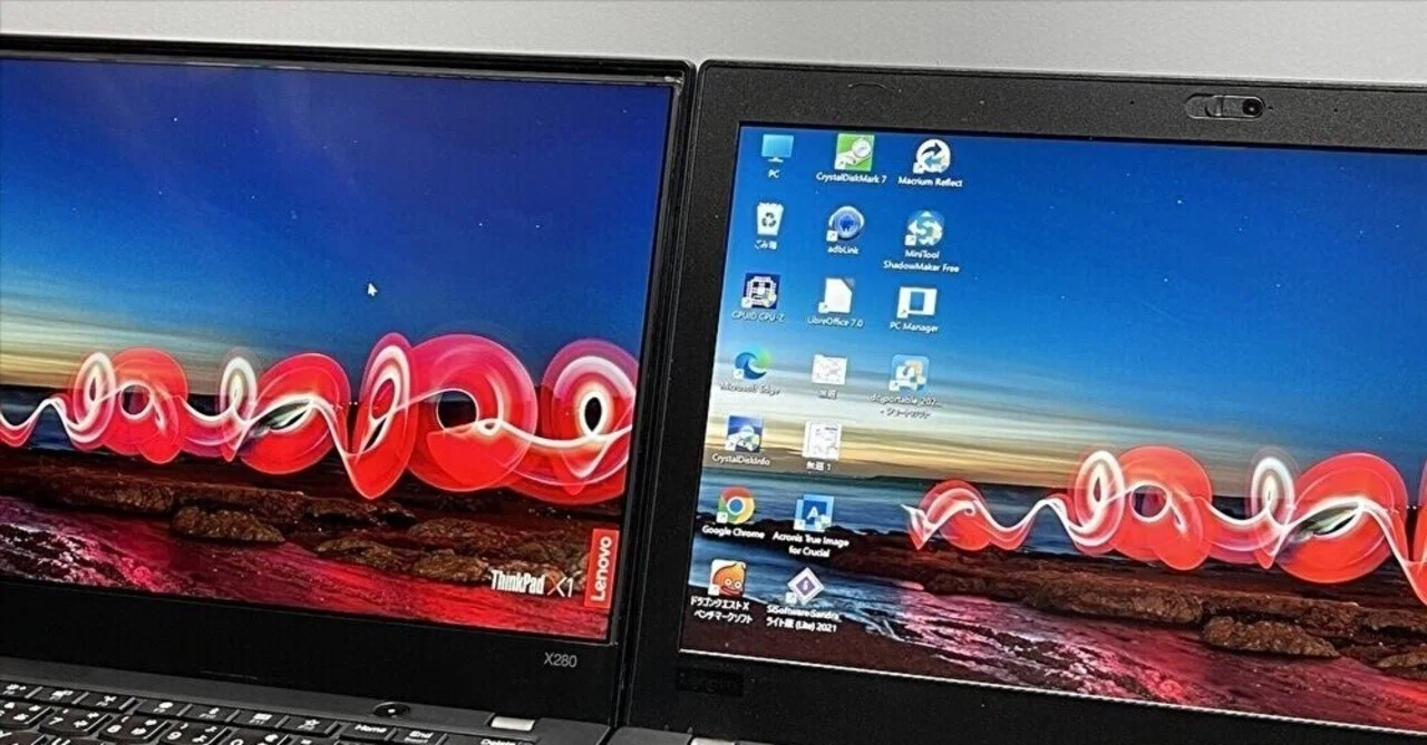 ThinkPadの改造事例、液晶サイズの大型化、キーボードとメモリ・SSDの