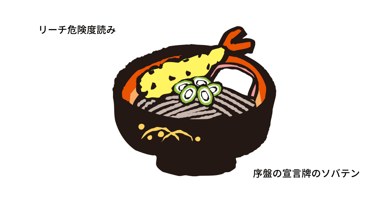 序盤リーチのソバテン危険度 麻雀数理研究会 Note