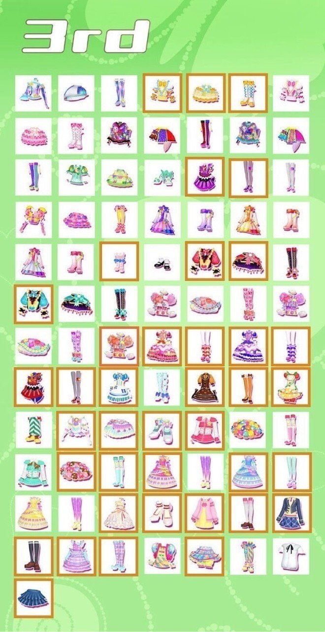 プリパラ所持コーデリスト おさや 橙くま Note