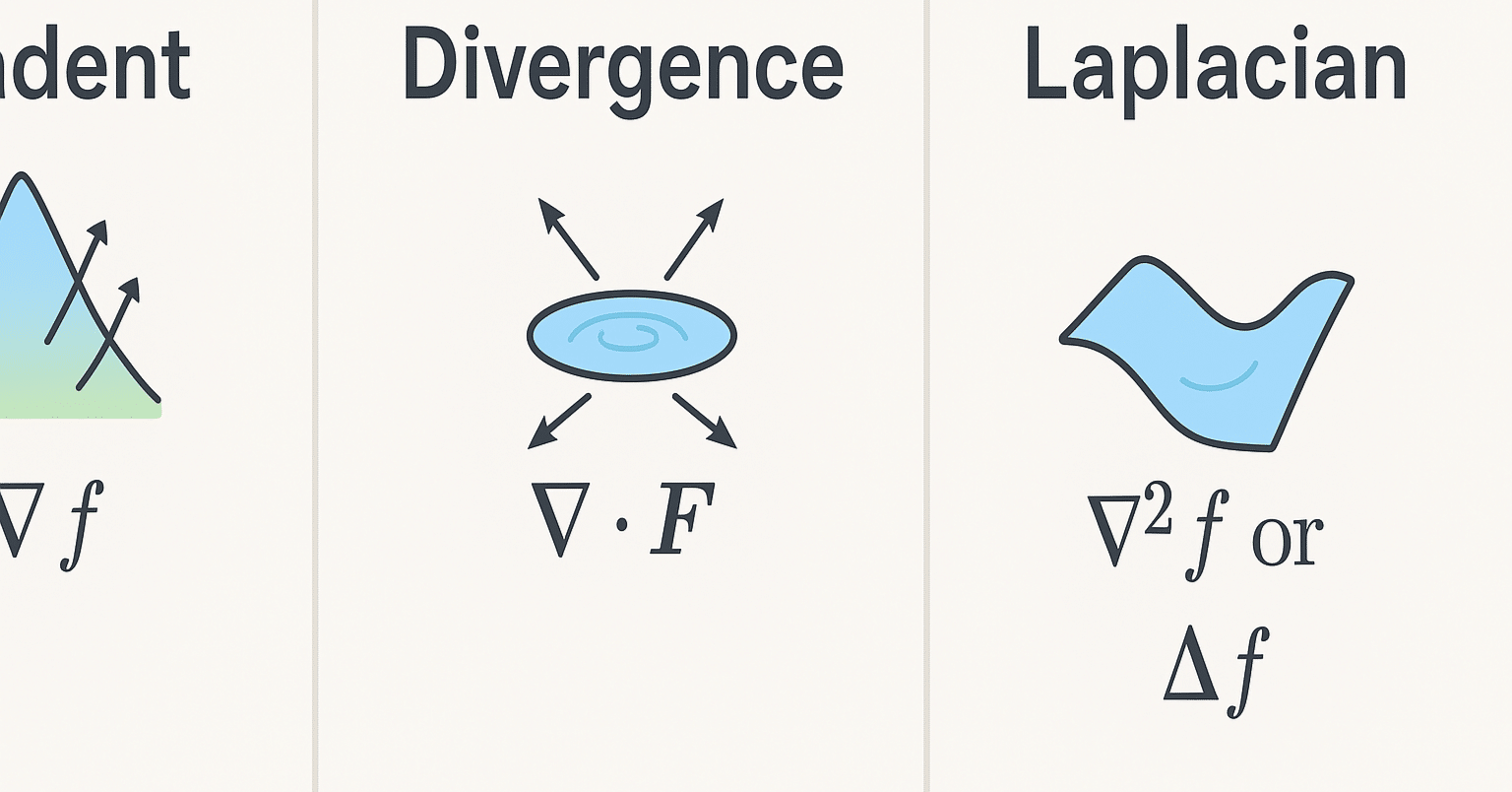 ナブラ・div・ラプラシアン…結局なにが違うの？ベクトル解析の迷子を