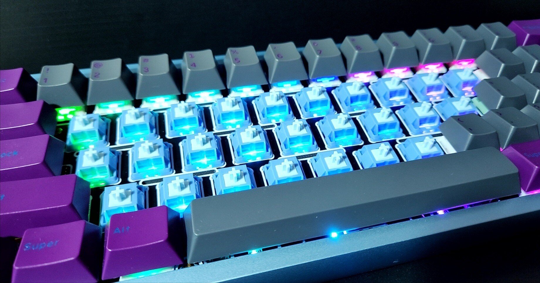 Kalam Unikorn HK Blue 自作キーボード Kalam Unikorn HK Blue 自作キーボード