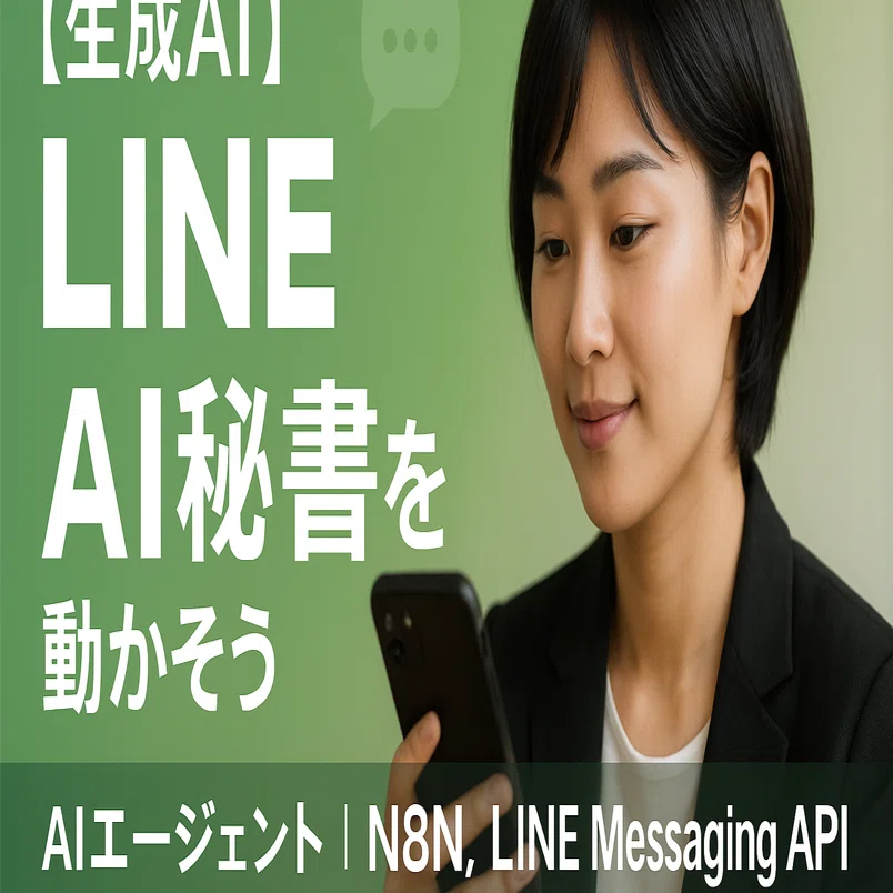 生成AI】LINEの中でAI秘書を動かそう｜AIエージェント｜N8N, LINE