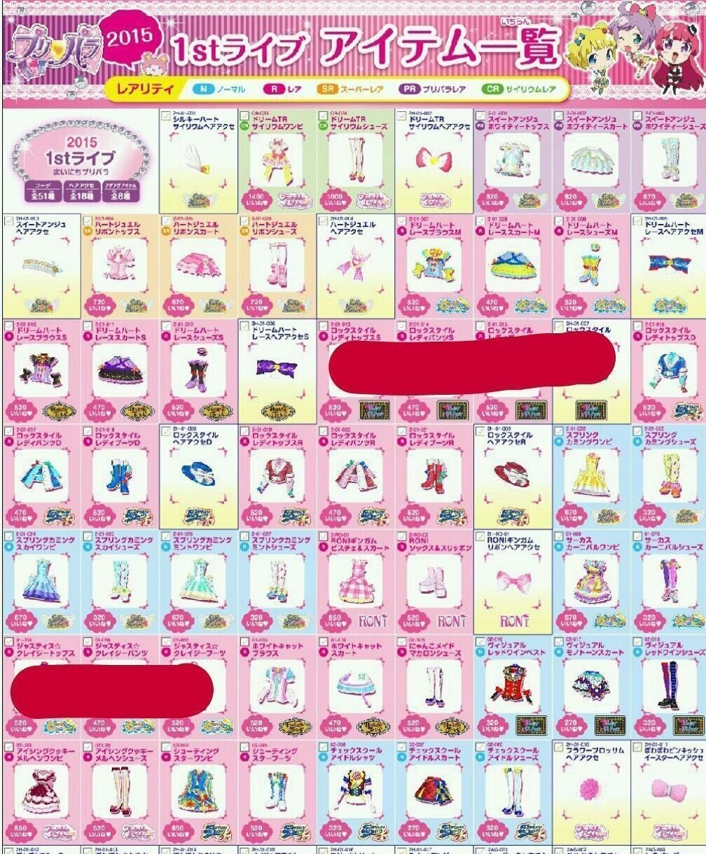 プリパラ トモチケ化可能コーデ くらら Note