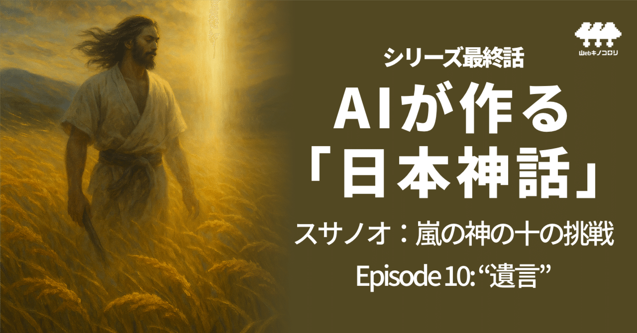AIが作る「日本神話」 スサノオ：嵐の神の十の挑戦 〜Episode10