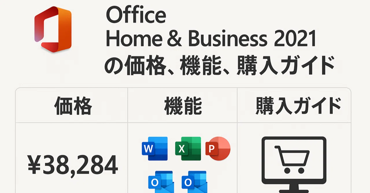 Office Home & Business 2021の価格、機能、購入ガイドまとめ