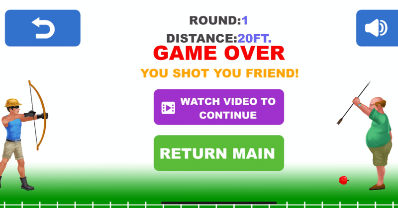 不死身のおっさん撃ちたい人はいませんか 弓撃ちアクションゲーム classic apple shooter マイナル note