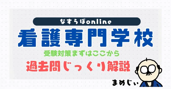 看護専門学校過去問題じっくり解説＠なすらぼonline｜志道正宗（まめじ