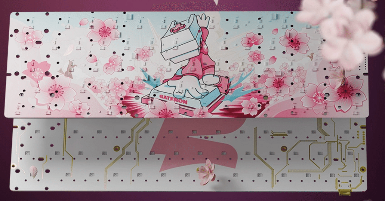 GATERON サクラコラボ限定セット、カスタムエディション GT60 PRO GATERON x Sikakeyb Sakura Collab Limited Edition Set Magnetic