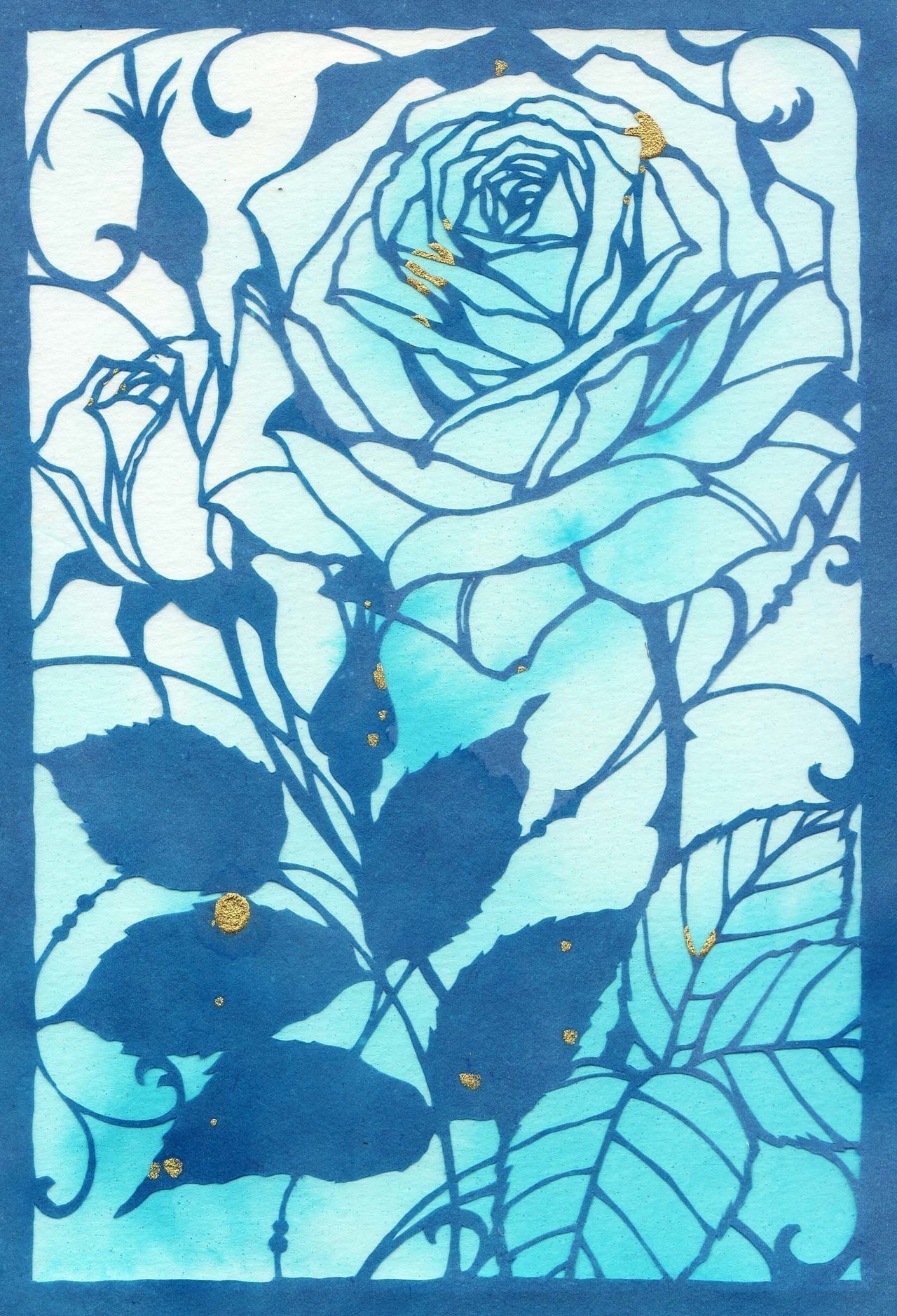 青花 切り絵 ねぎ Note 青花 切り絵 ねぎ Note
