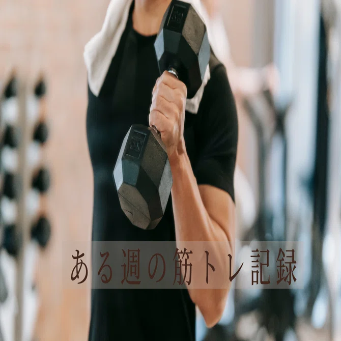ある週の筋トレ記録｜ASDの自立～一人暮らしをもっと楽しく～