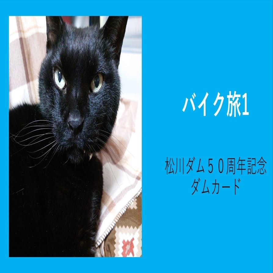 バイク旅1 ダムカード集め（松川ダム50周年記念カード）｜ぽちぽち